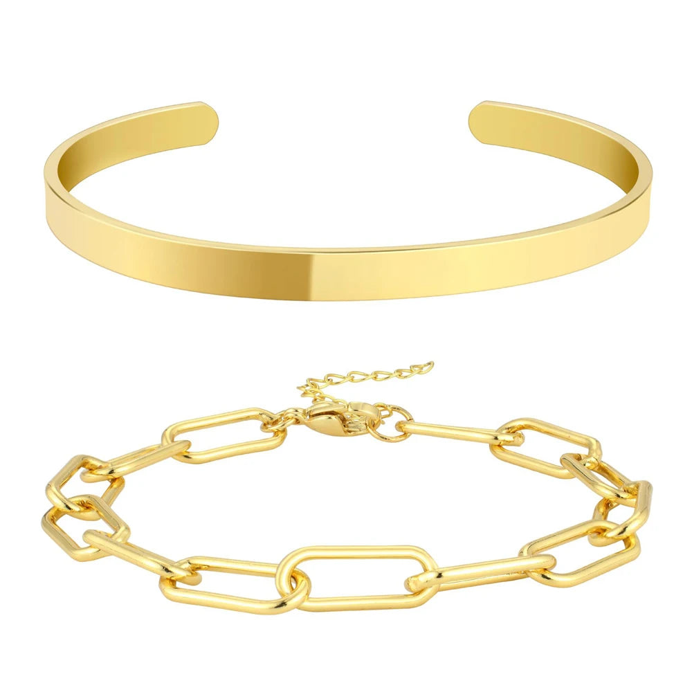 Golden Knot Bangle – 14K Waterproof Elegance