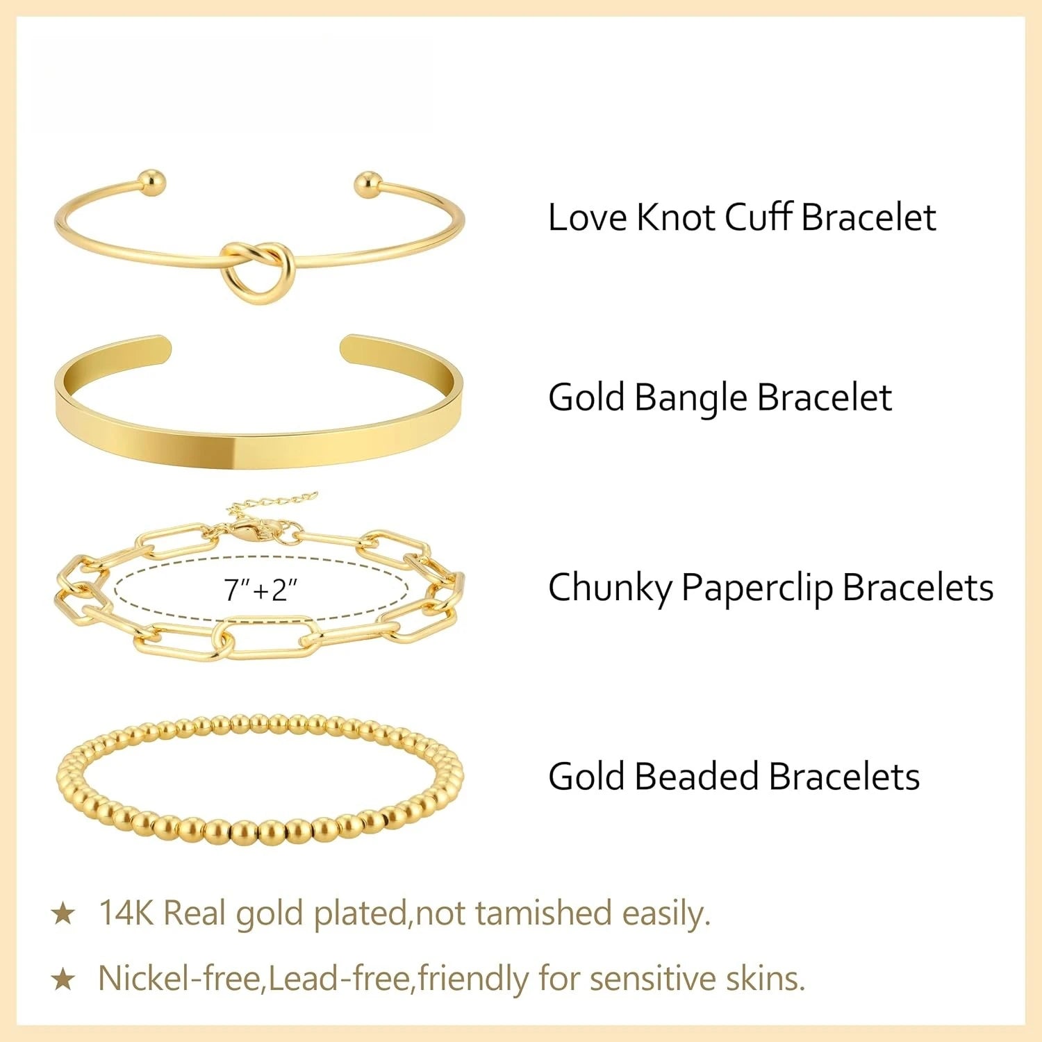 Golden Knot Bangle – 14K Waterproof Elegance